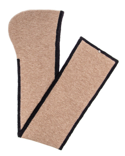 Bufanda capucha camel Rüga
