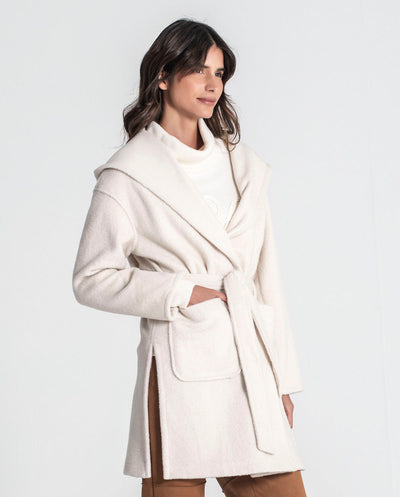 Chaquetón capucha crudo Rüga