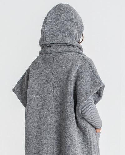 Balaclava gris cordón negro Rüga
