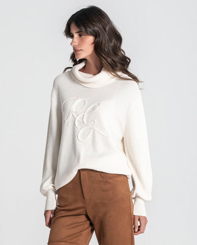 Jersey cuello vuelto RG relieve crudo Rüga