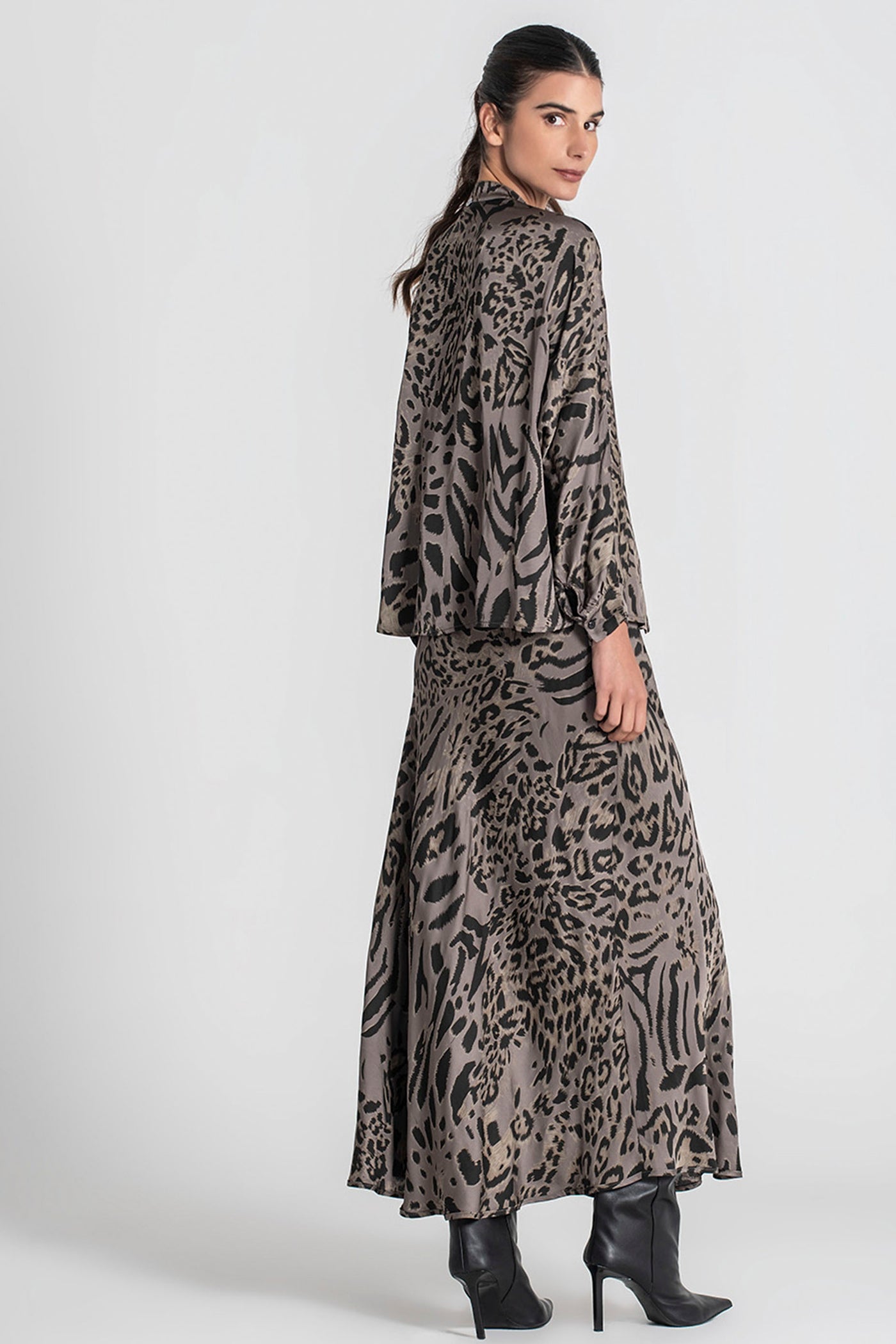 Falda larga animal print  Rüga