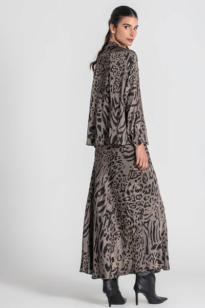Falda larga animal print  Rüga