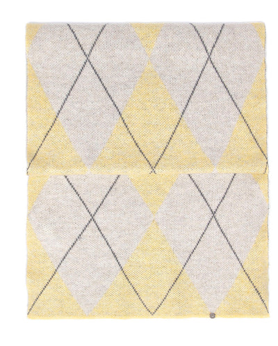 Bufanda jacquard rombos mantequilla Rüga