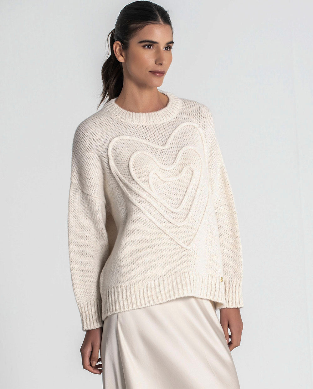Jersey corazones crudo Rüga