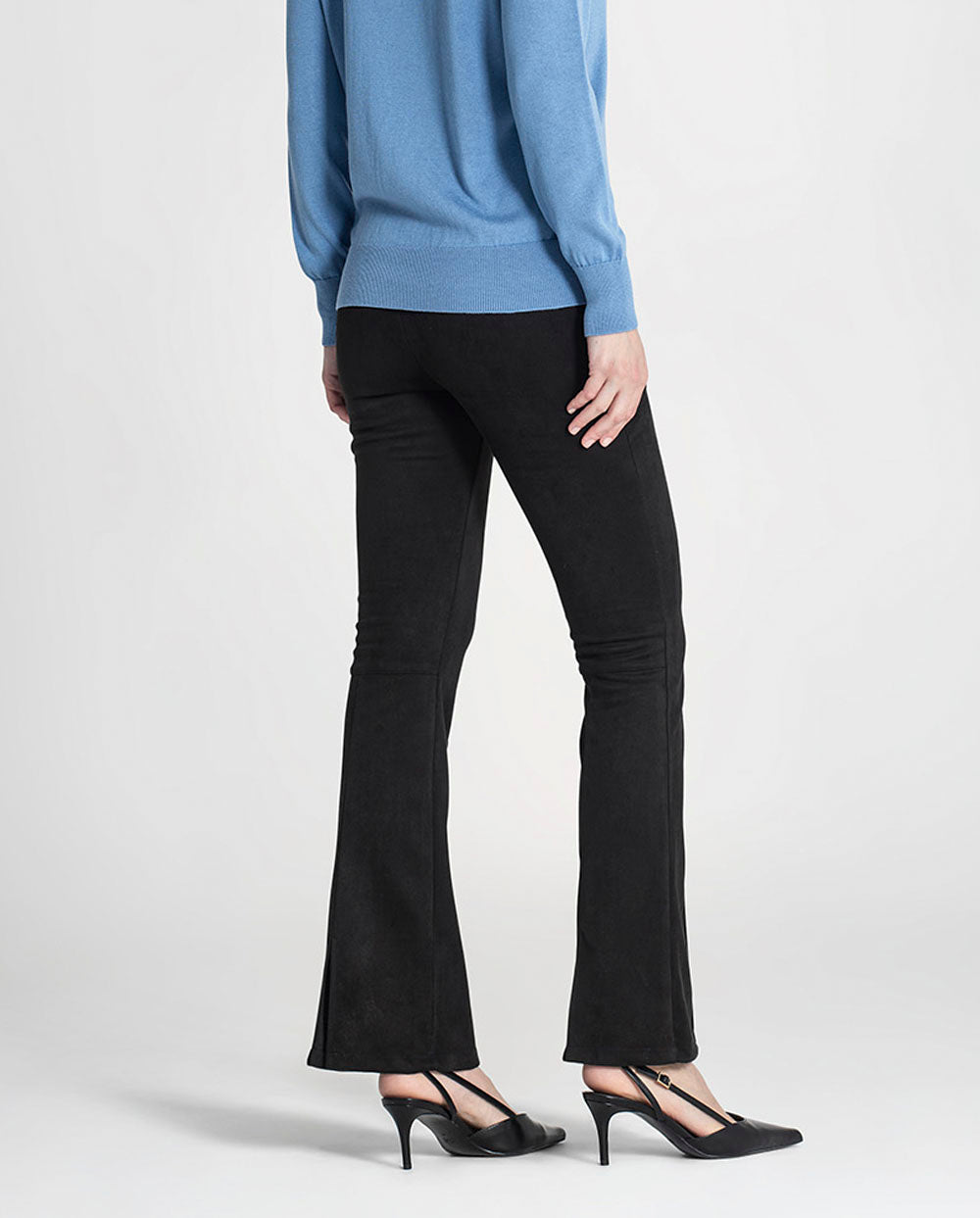 Pantalón flare negro Rüga