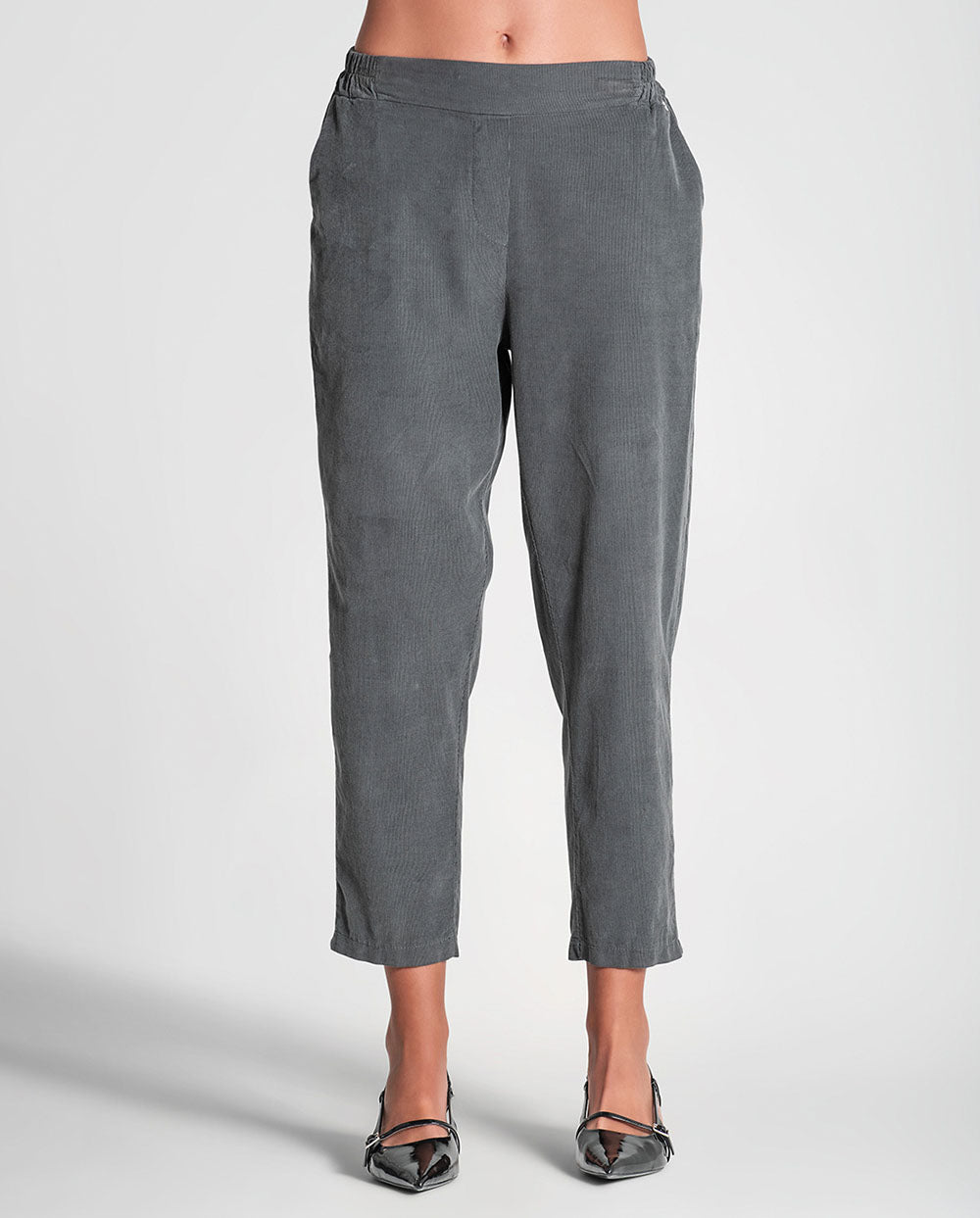 Pantalón gris micro pana Rüga