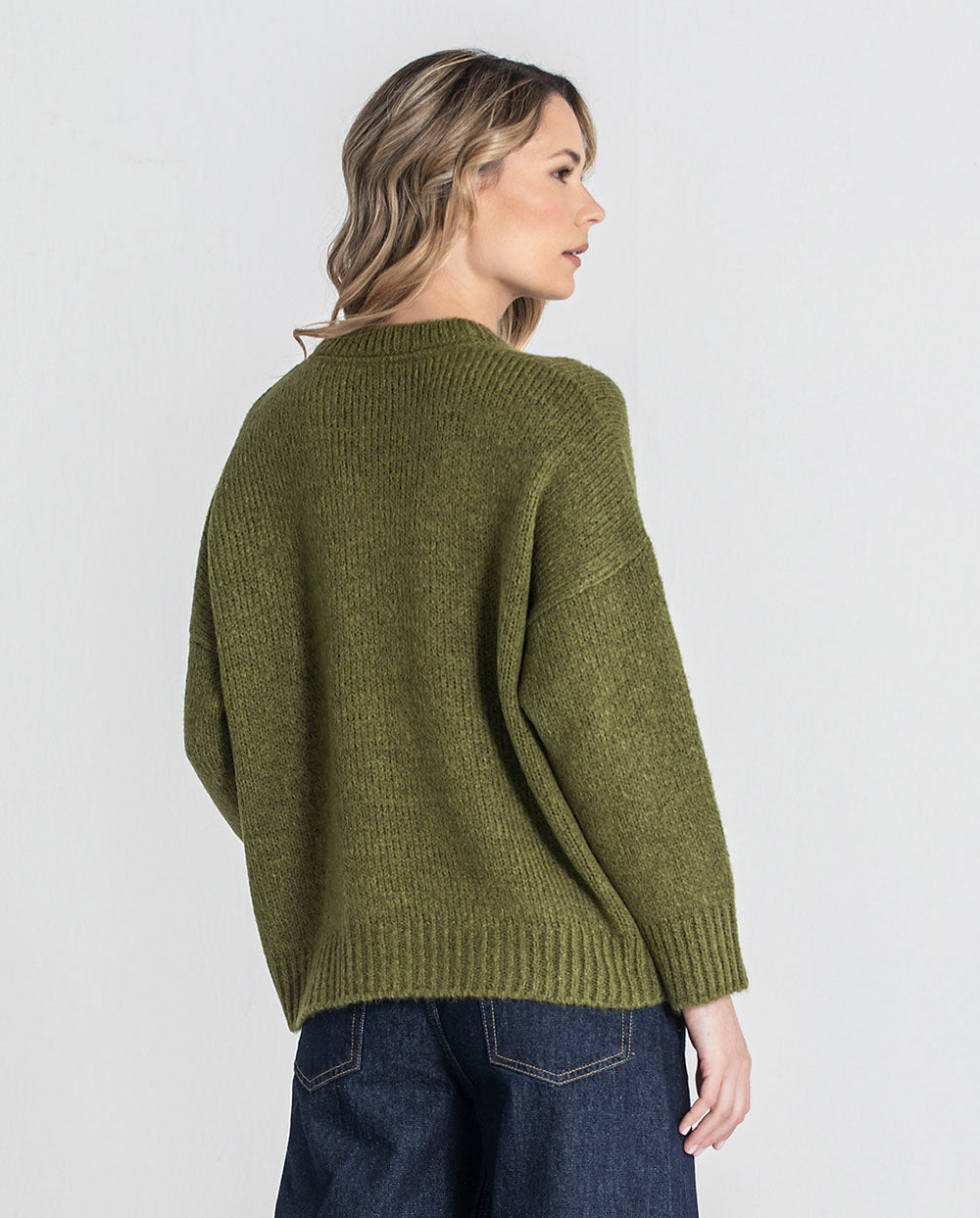 Jersey corazones verde oliva Rüga