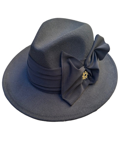 Sombrero Trilby negro lazo Alicia Bleye