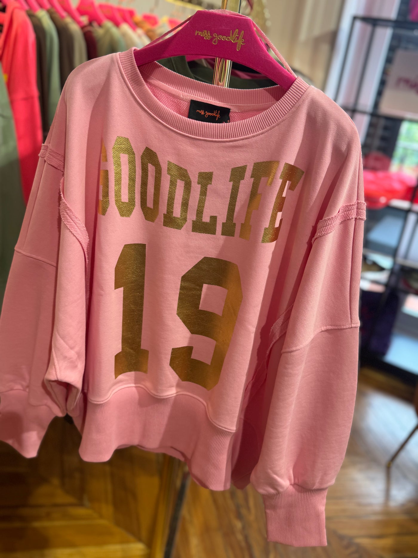 Sudadera oversized Goodlife rosa