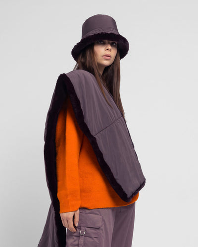 Bufanda reversible ciruela Urban Code