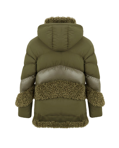 Chaquetón acolchado caqui Vegan Code