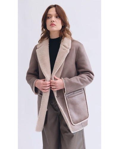 Chaqueta reversible solapas topo Urban Code