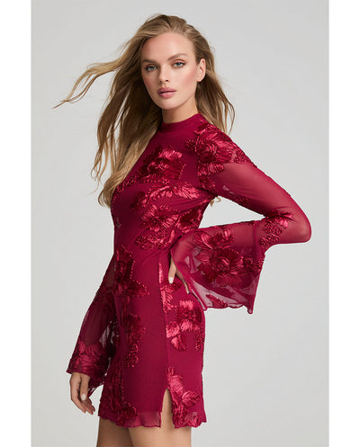 Vestido Burgundy Bloom Suances