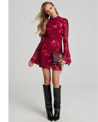 Vestido Burgundy Bloom Suances