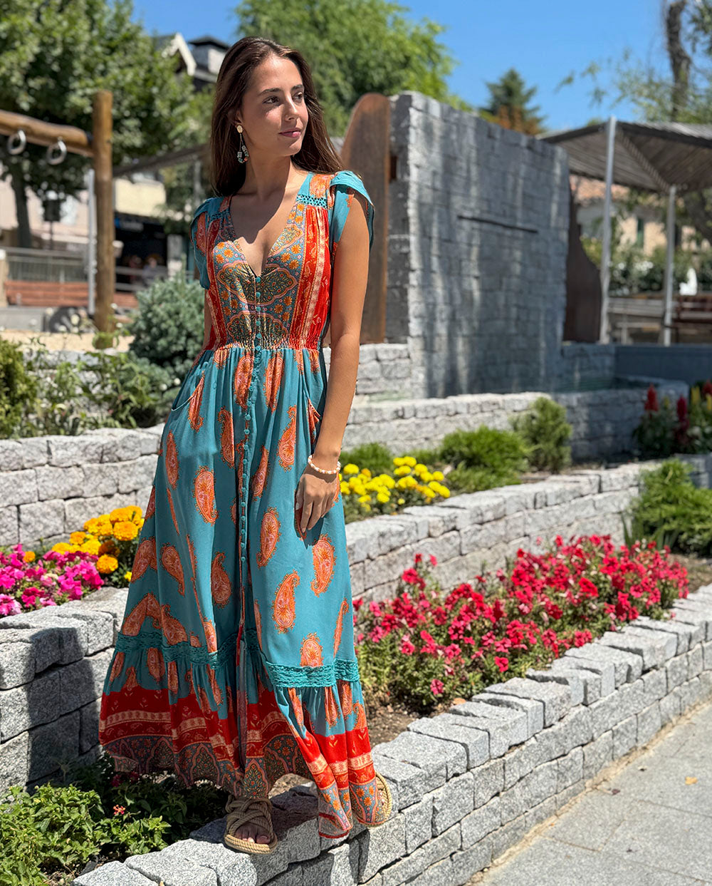 Vestido Carmen Paisley Dreams Jaase