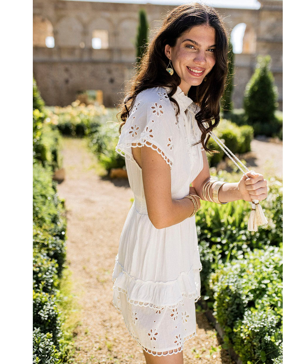 Vestido corto Bonaire blanco Piti Cuiti