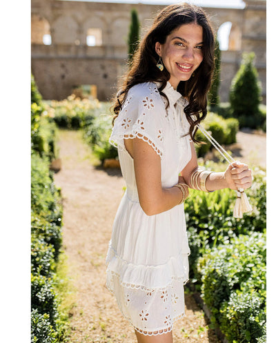 Vestido corto Bonaire blanco Piti Cuiti