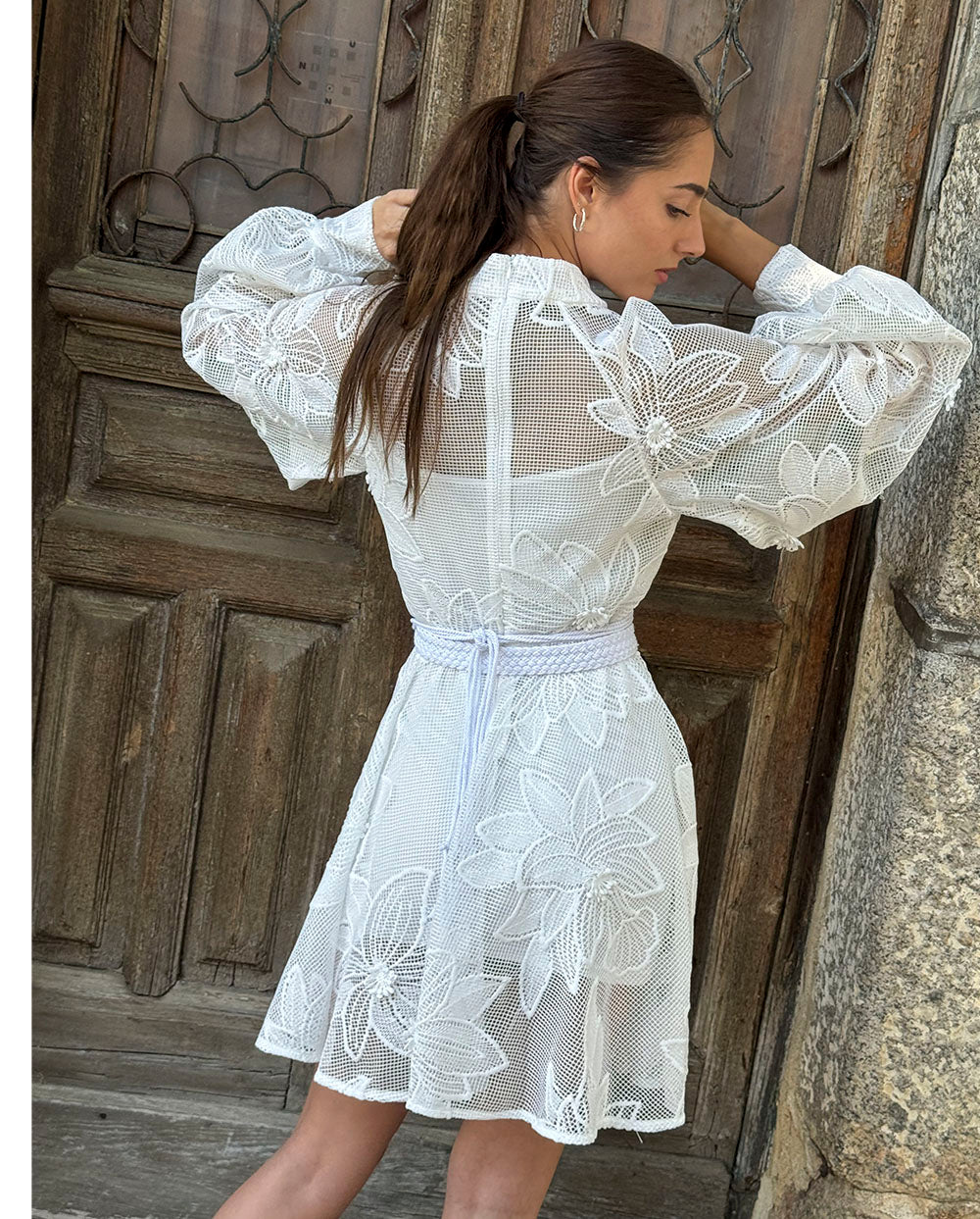 Vestido Corto Vestido Con Saco De Encaje Vestidos Cortos Con - Main Image