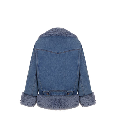 Chaqueta denim azul borreguito LeCRUEL