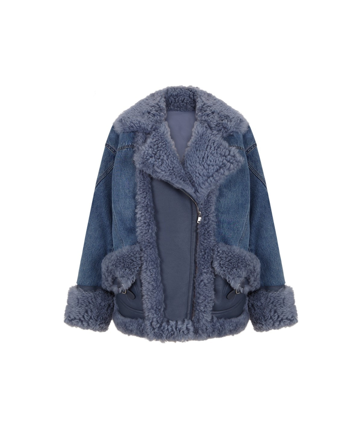 Chaqueta denim azul borreguito LeCRUEL