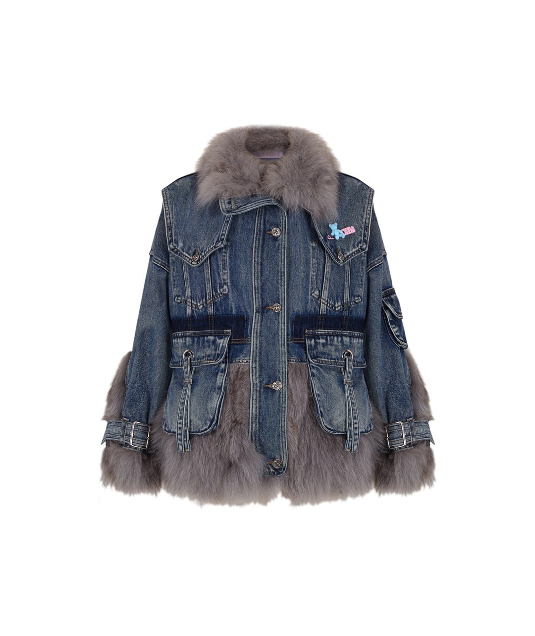 chaqueta vaquera mujer pelo