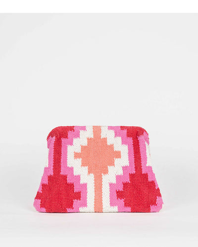 Bolso Clutch Yucatan multicolor rosa Piti Cuiti