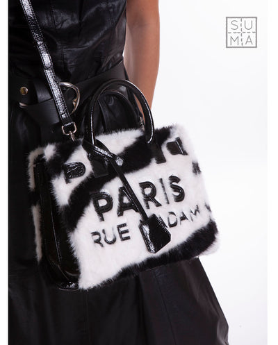 Bolso Mini Tote Alaska pelo zebra Rue Madam Paris