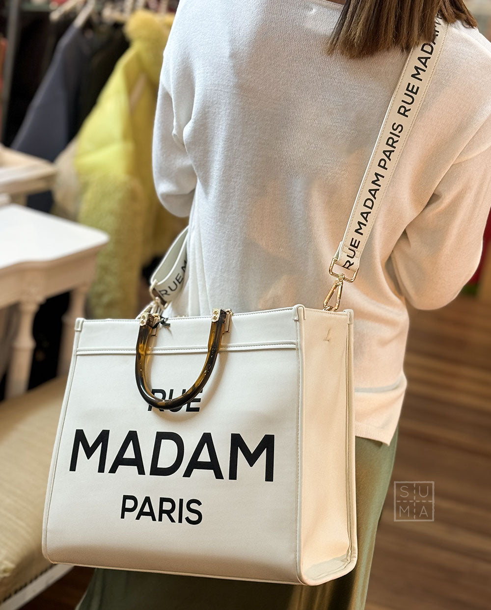 Bolso Icon Tote blanco Rue Madam Paris