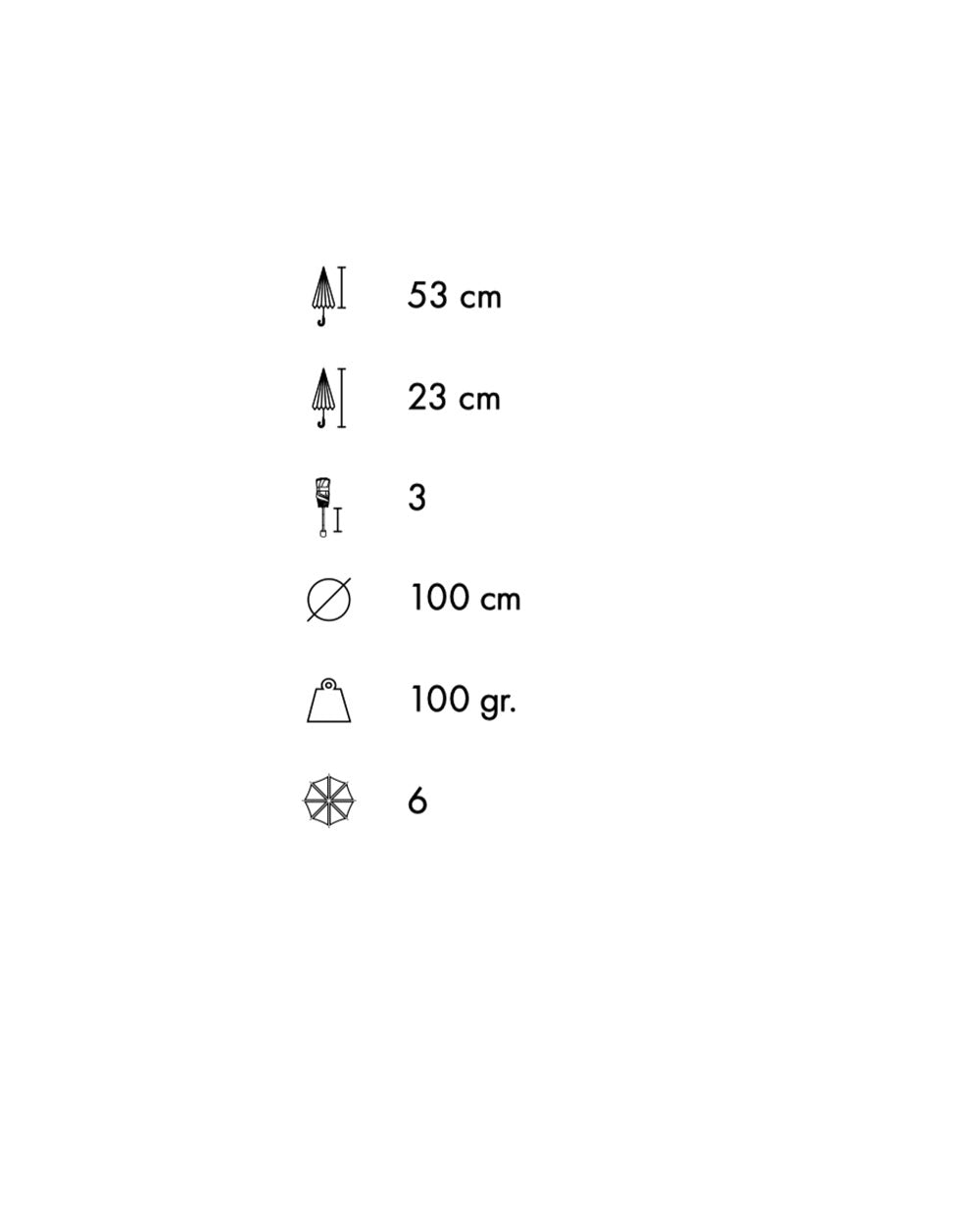 Paraguas 100gr ultralight topo Ezpeleta