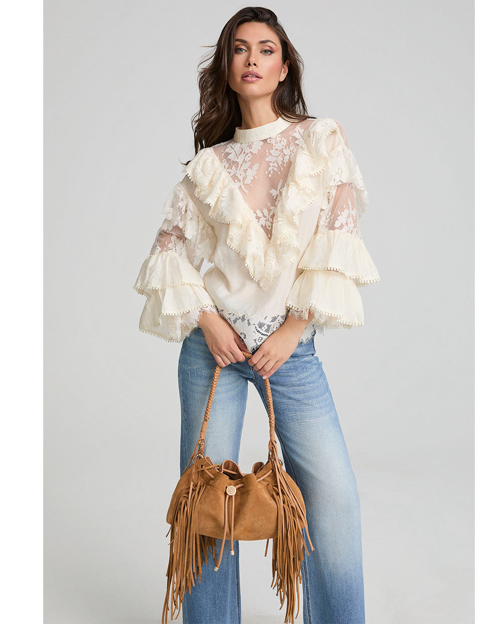 Blusa Flor de encaje Fetiche Suances
