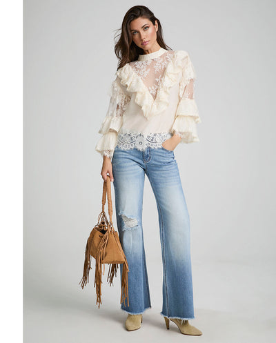 Blusa Flor de encaje Fetiche Suances