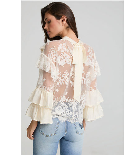 Blusa Flor de encaje Fetiche Suances