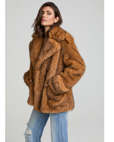 Chaquetón caramel pelo Fetiche Suances
