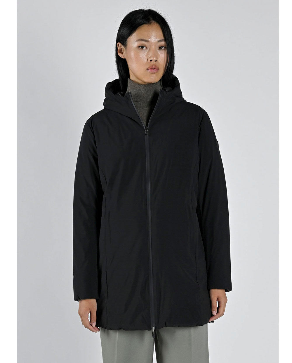 haqueta Reversible Moosonee largo negro Canadian