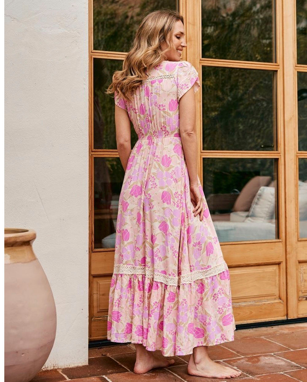 Vestido Carmen petal rose Jaase