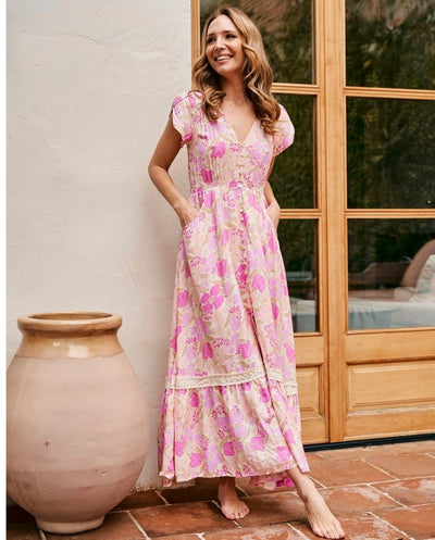 Vestido Carmen petal rose Jaase