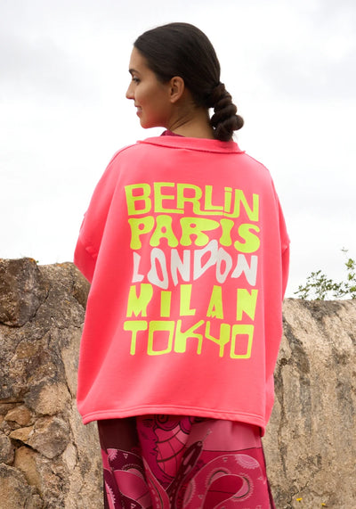 Sudadera City Heartface rosa Miss Goodlife