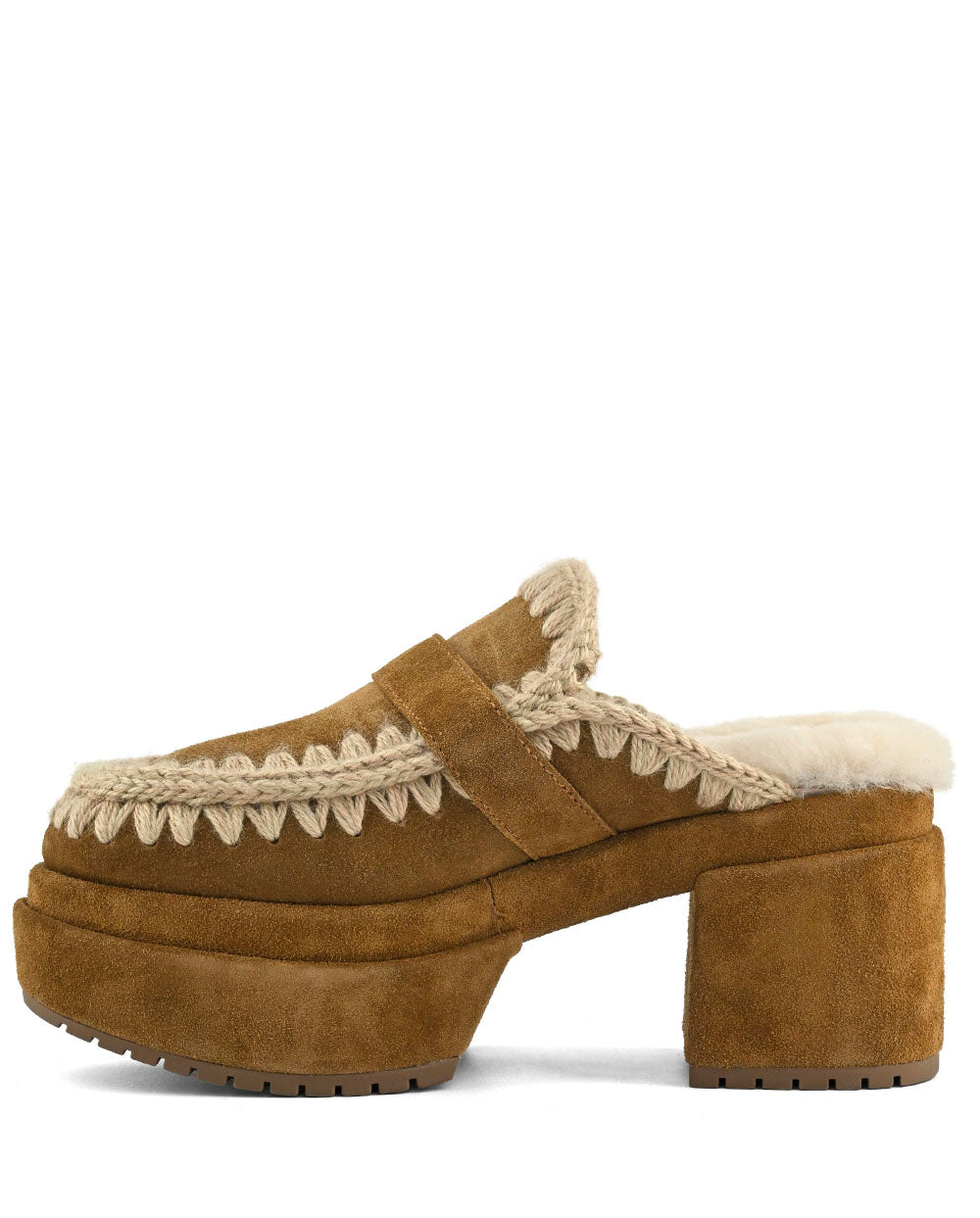 Mou Platform clog buckle strap cog
