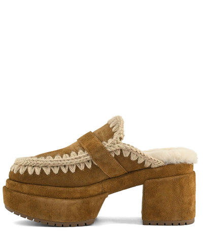 Mou Platform clog buckle strap cog