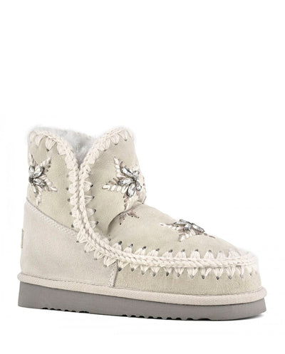 MOU Eskimo 18 gris estrellas lana y pedrería silver birch