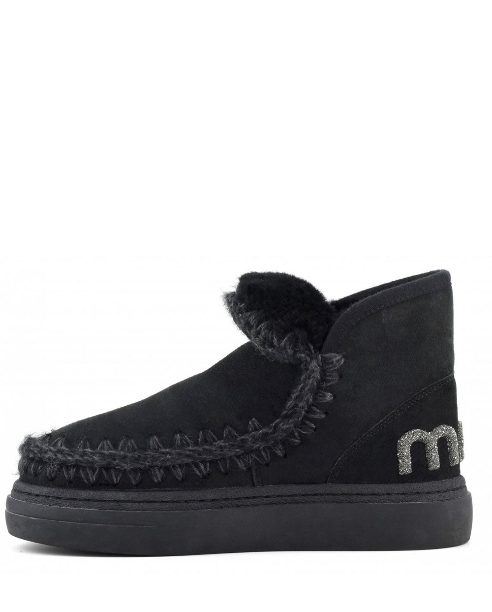 MOU Eskimo Sneaker Bold glitter logo negro