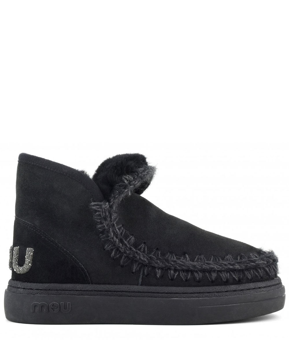 MOU Eskimo Sneaker Bold glitter logo negro