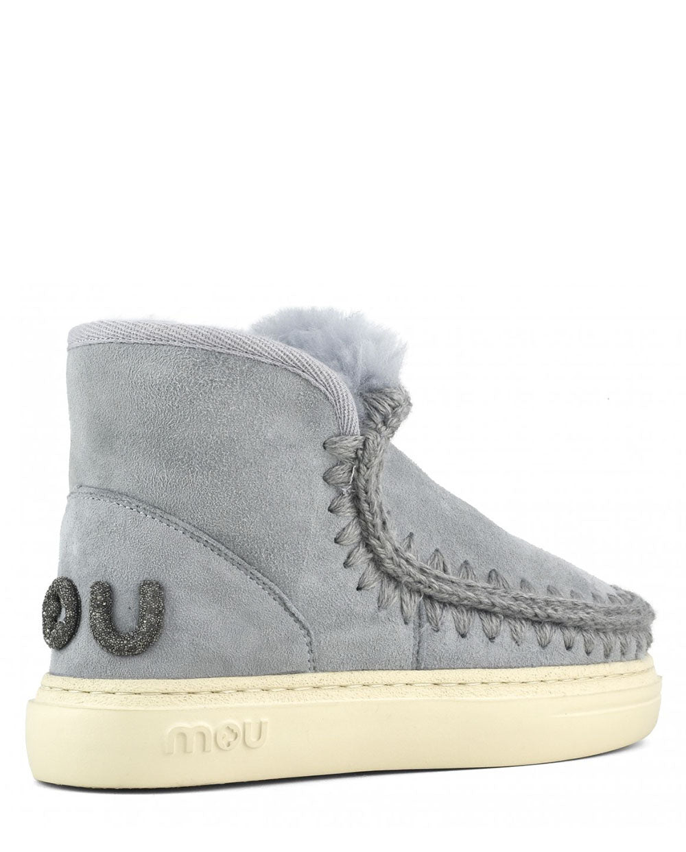 MOU Eskimo Sneaker Bold glitter logo gris hielo