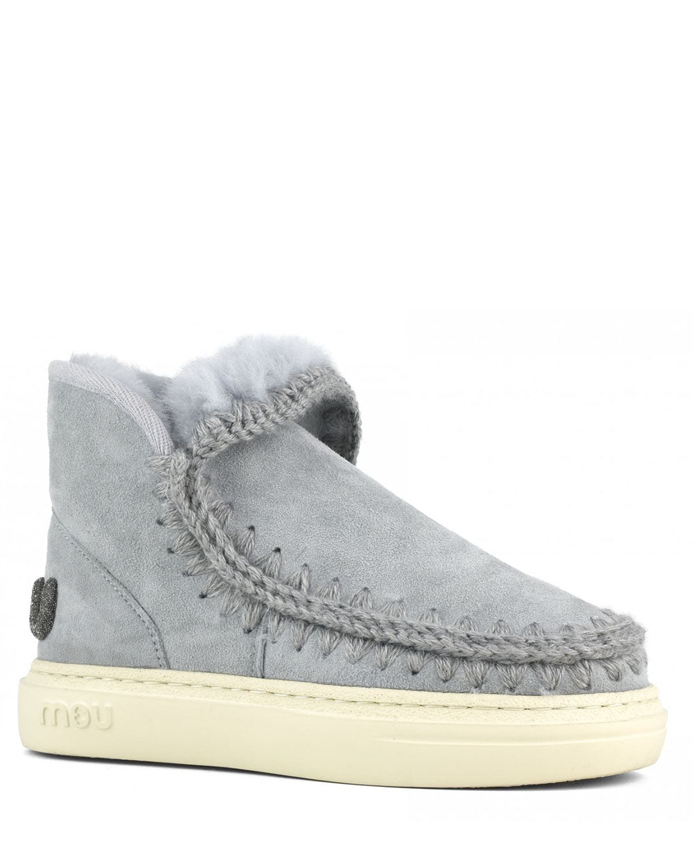 MOU Eskimo Sneaker Bold glitter logo gris hielo