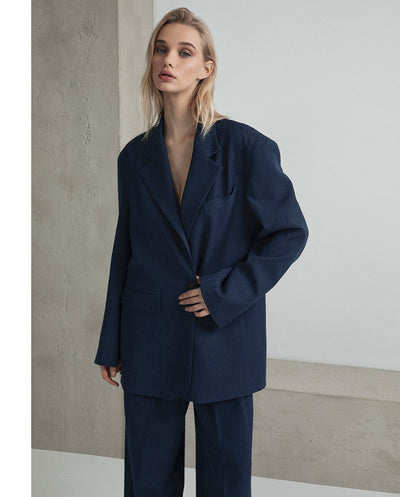 Blazer oversized azul Odi et Amo