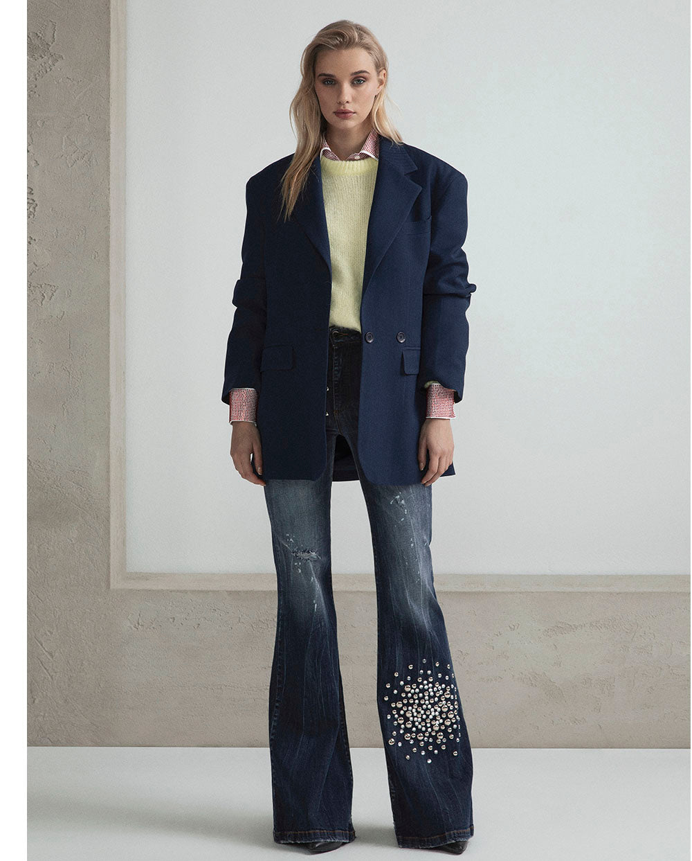 Blazer oversized azul Odi et Amo