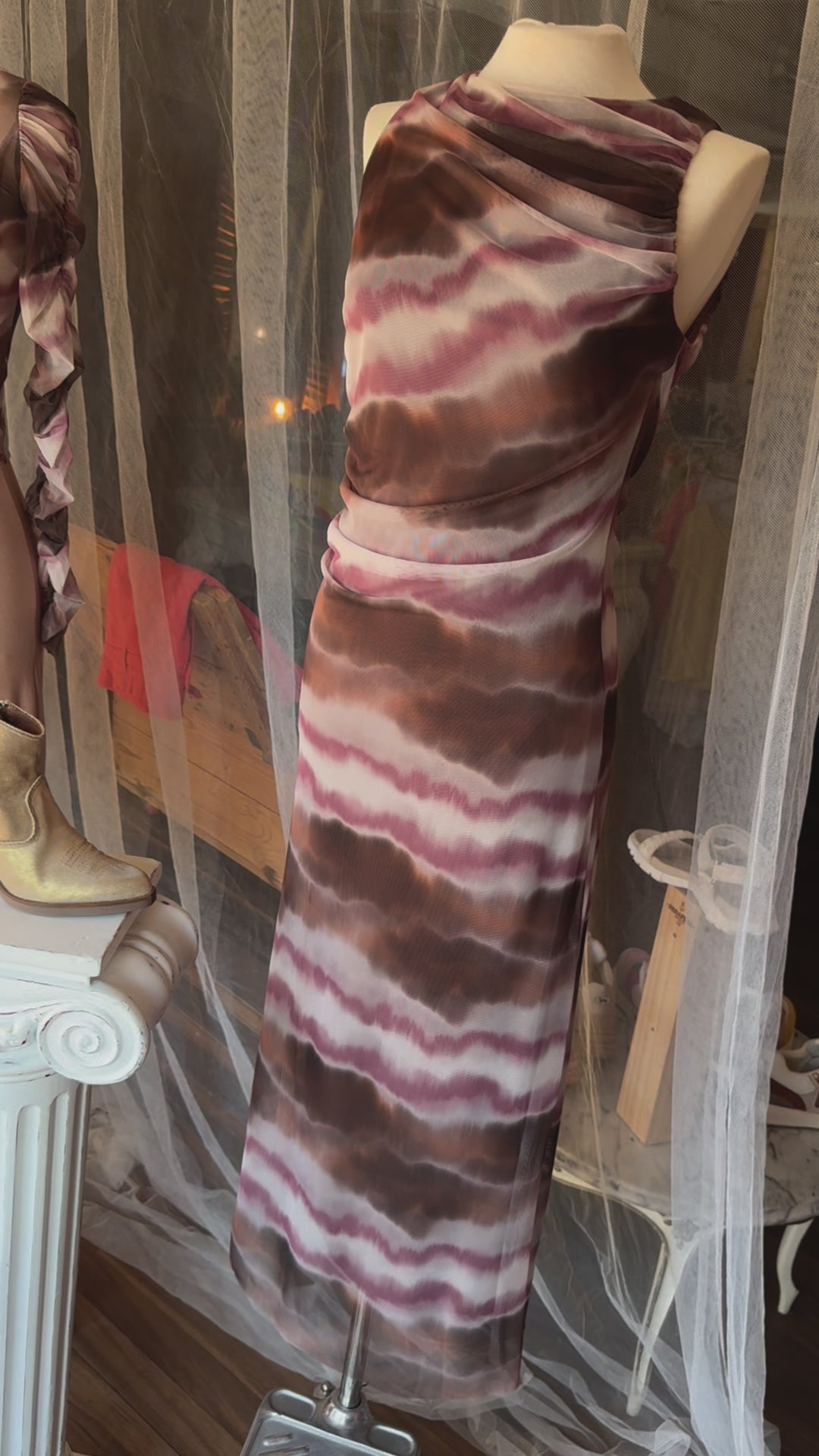 Vestido tie-dye Murray rosa Mus &amp; bombom