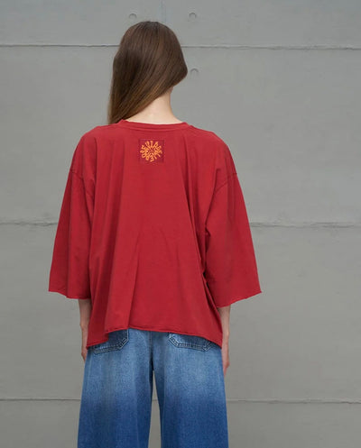 Camiseta Be Free rojo 18035 #VDR Viadellerose