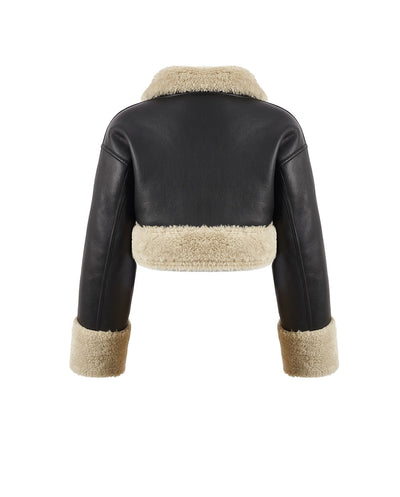 Chaqueta desmontable corta negro Vegan Code