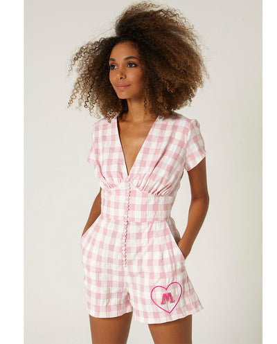 Mono cuadro rosa y blanco Mängata